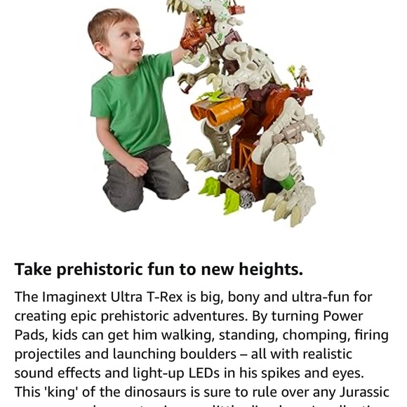 Imaginext Uptra T-Rex.π¦Missing a few accessories. Noted in pictures. Works! - Picture 17 of 17